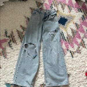 Distressed Light Blue Women's Jeans